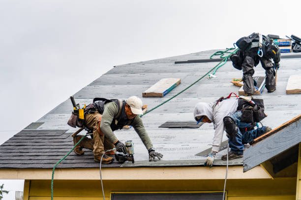 Professional Gutter Installation technician working in Edmonds, WA